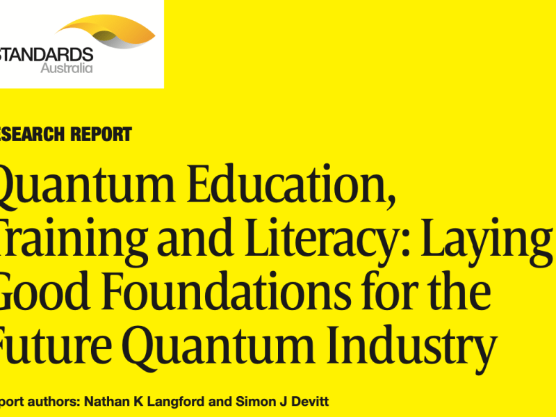 Quantum Education, Training and Literacy: Laying Good Foundations for the Future Quantum&nbsp;Industry